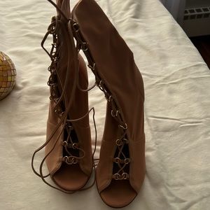 Gianvito Rossi Stevie Ankle open toe boots size 8